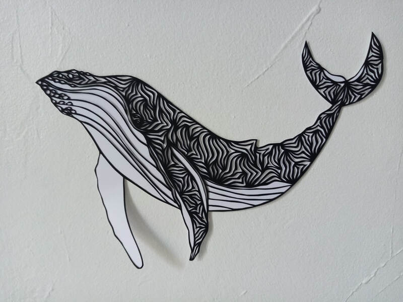 Baleine à bosse - World's Animals - Maud Chapuis Paper Art