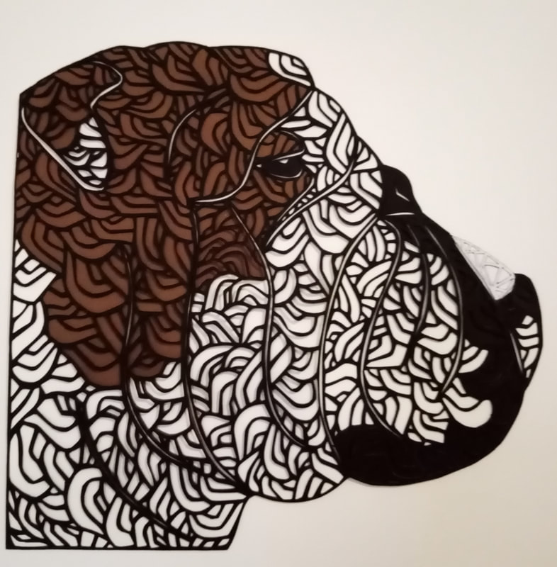 Bouledogue Anglais II - World's Animals - Maud Chapuis Paper Art