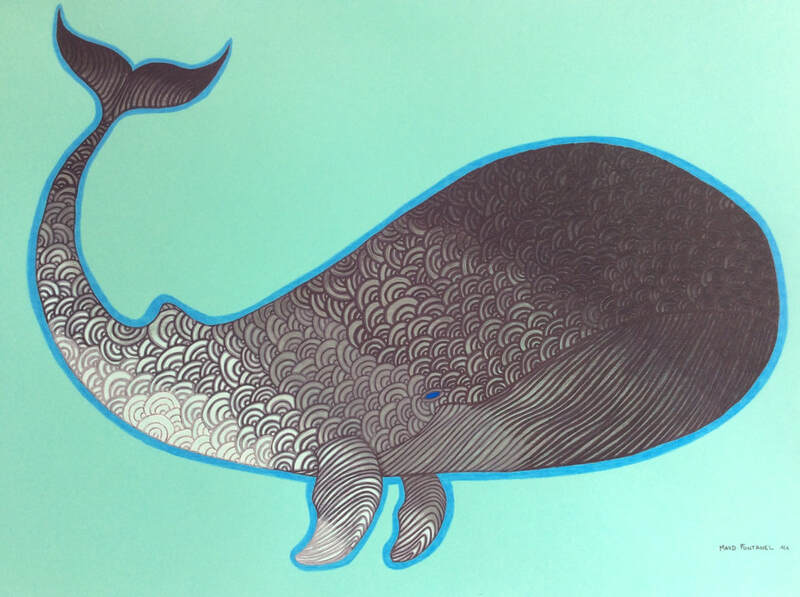 Moby Dick - World's Animals - Maud Chapuis Paper Art