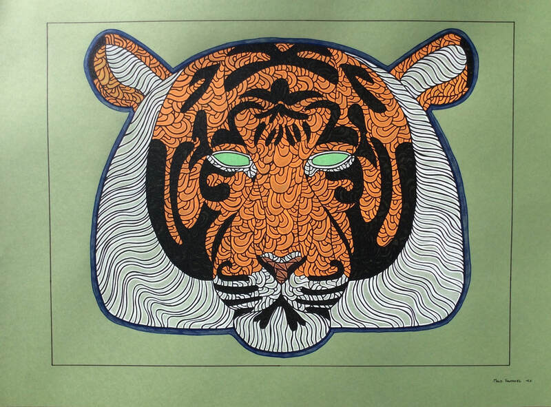 Tigerk - World's Animals - Maud Chapuis Paper Art