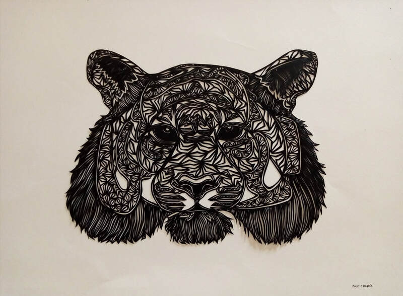 Tigre du Bengale - World's Animals - Maud Chapuis Paper Art